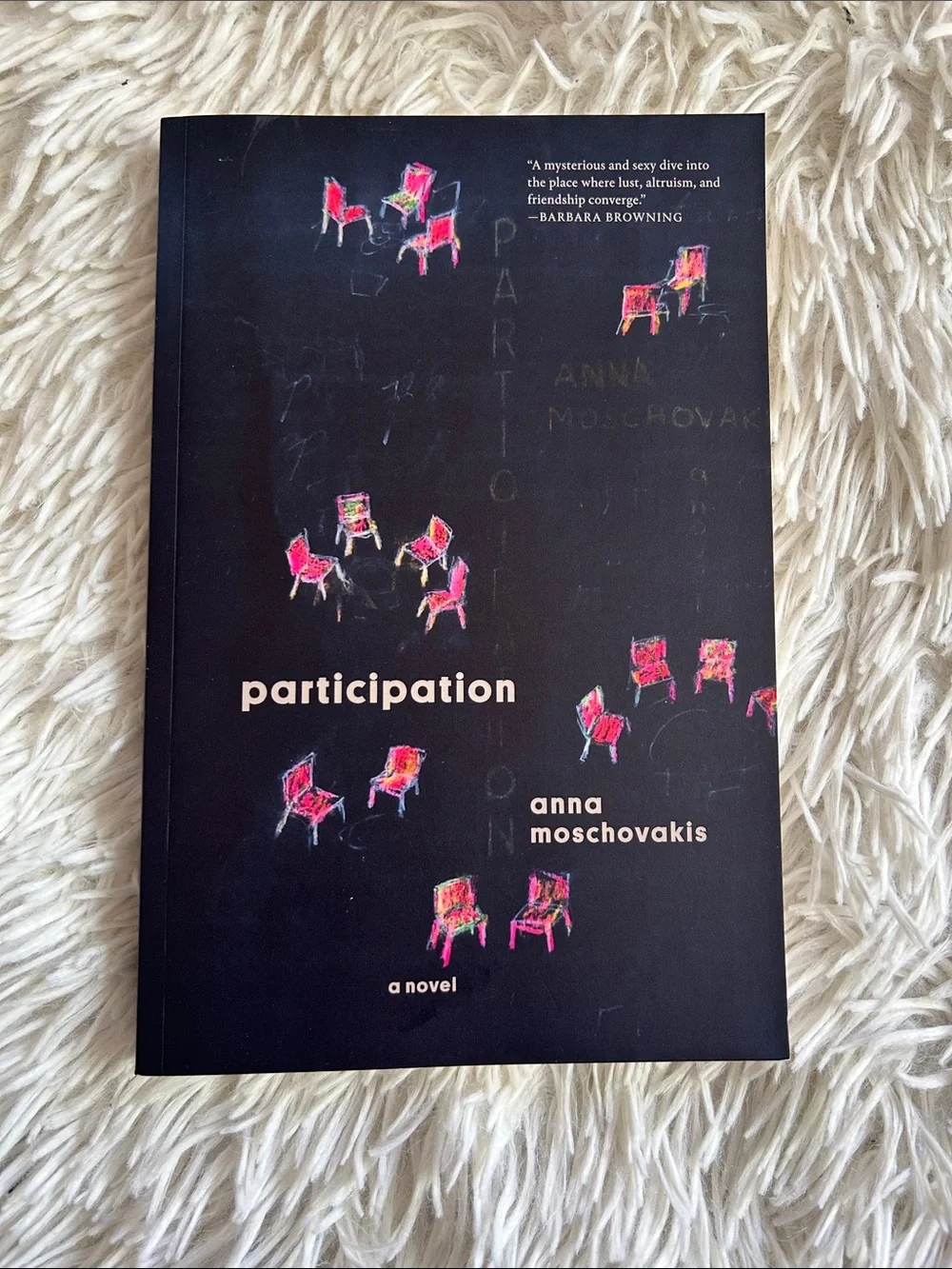 Participation by Anna Moschovakis - Black Cover with Pink Accent Chairs - Picture 1 of 3